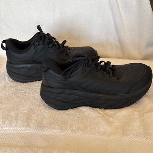 Hoka Black Athletic Shoes- Nonslip